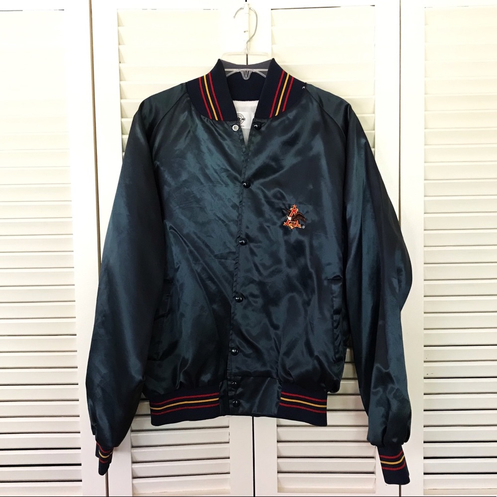 Vintage Anheuser Busch Budweiser Bomber Jacket